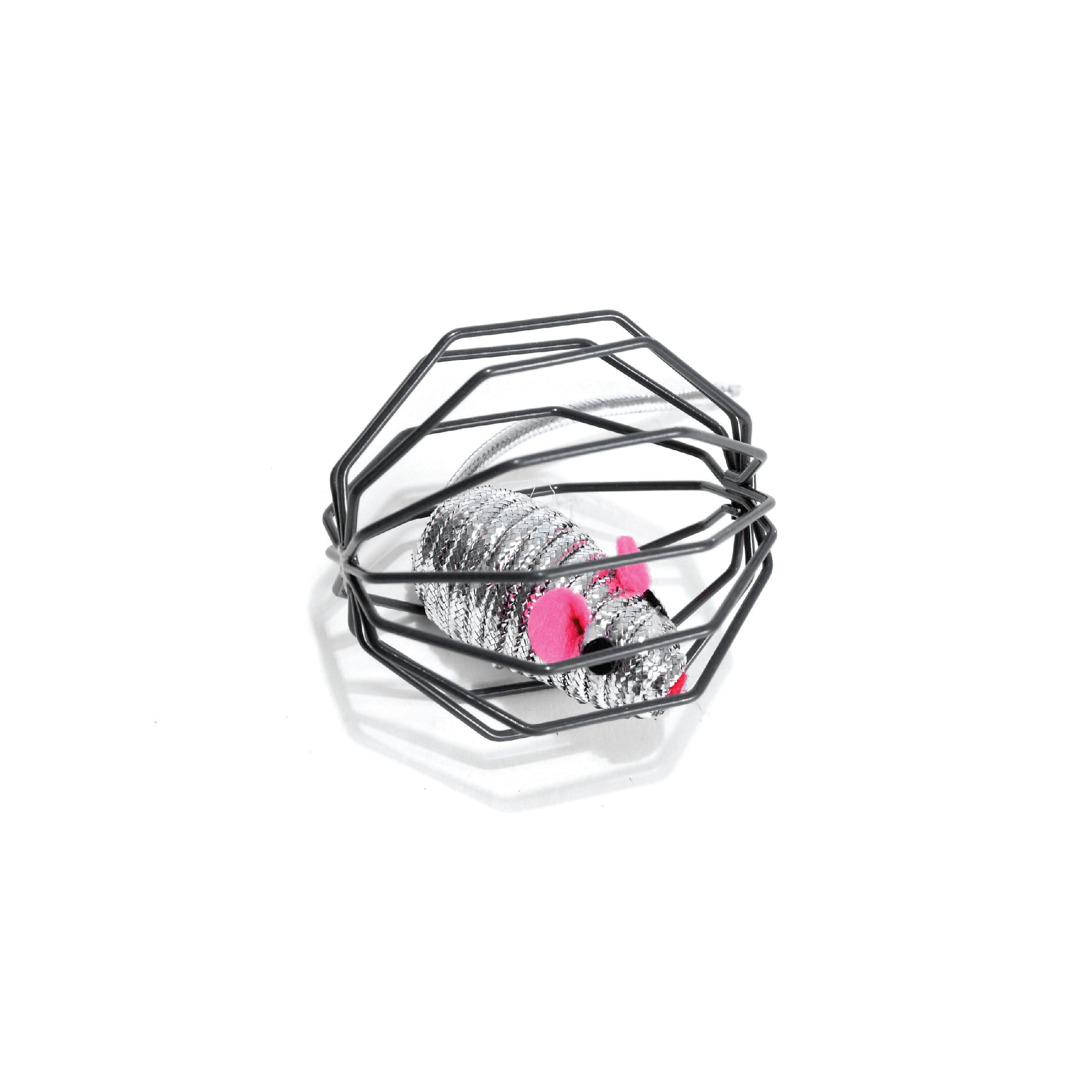 040140300 freedog metal cage with mouse cat toy
