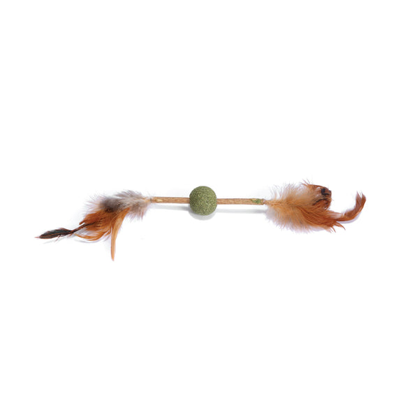 040142100 freedog matatabi lollipop with feathers cat toy