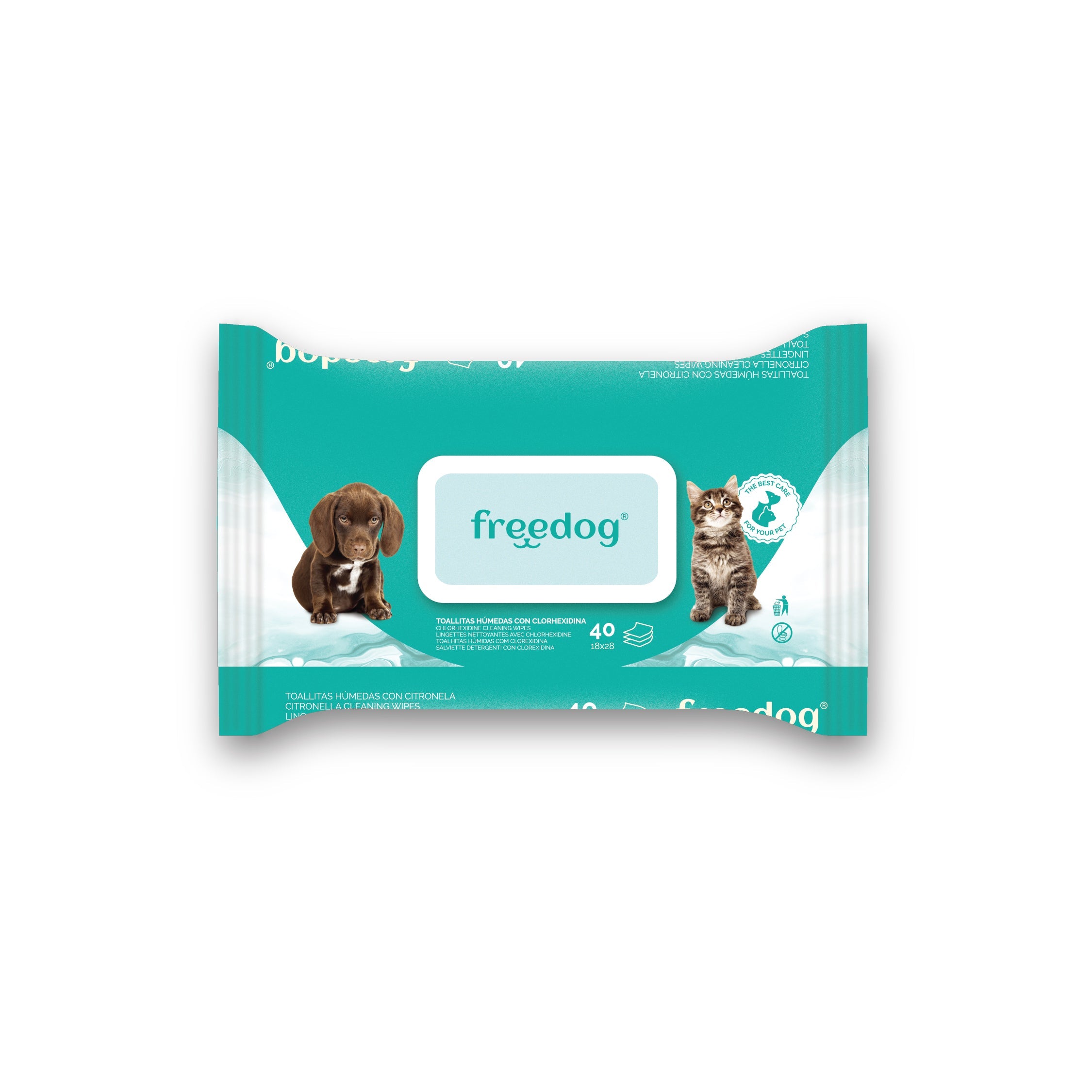090010501 freedog chlorhexidine cleaning wipes big size pet