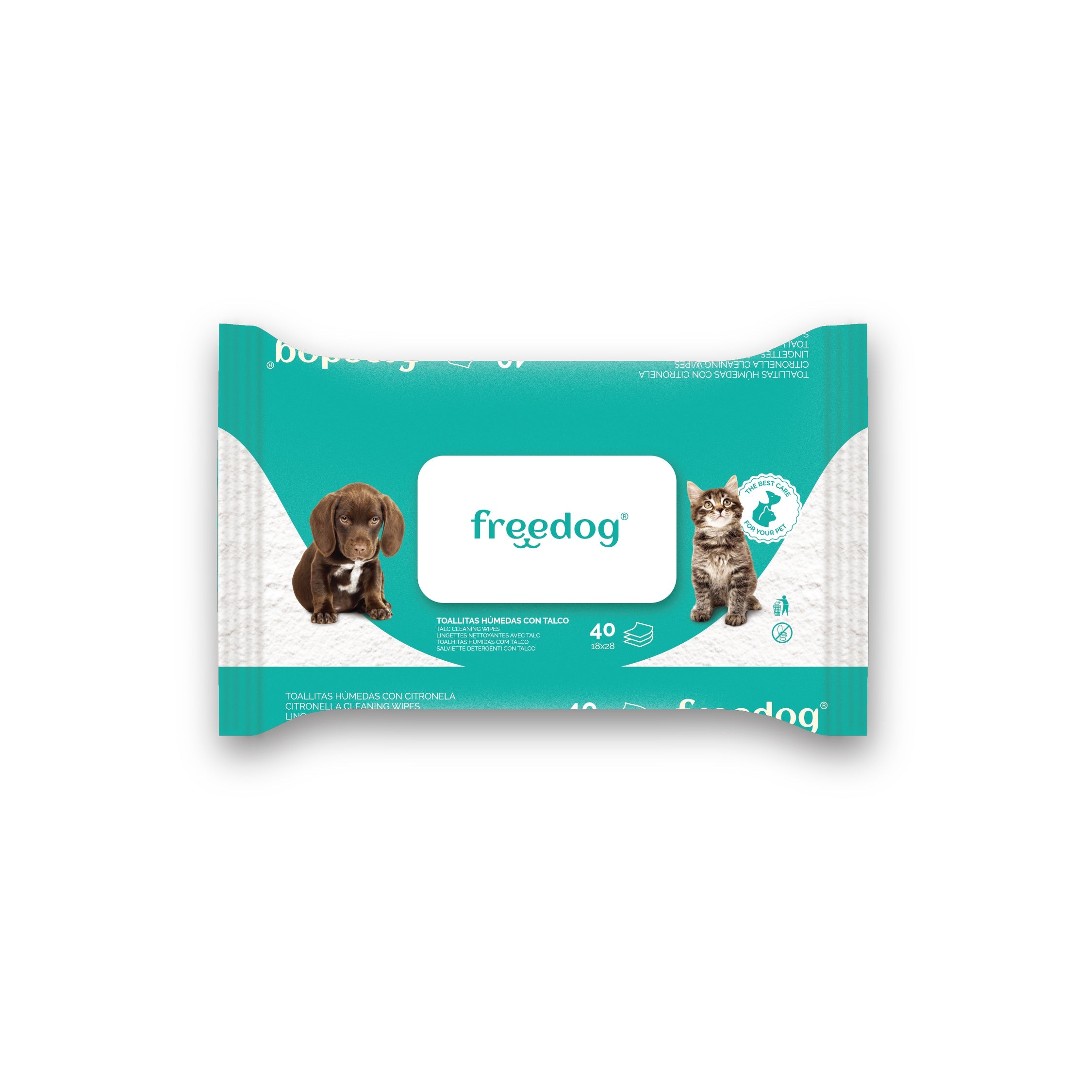090010509 freedog talc cleaning wipes big size pet