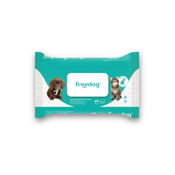 090010509 freedog talc cleaning wipes big size pet