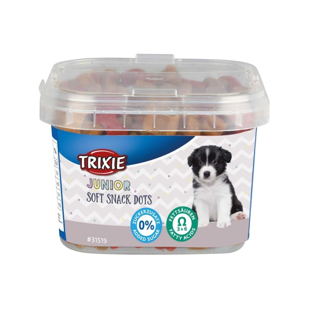 Trixie Junior Soft Snack Dots with Omega 3 and 6 for Puppies tub