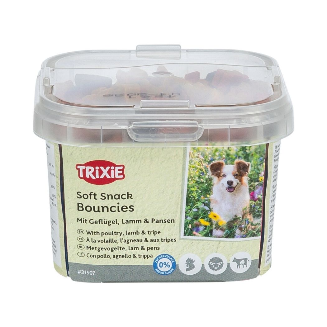 Trixie Soft Snack Bouncies for Dogs tub