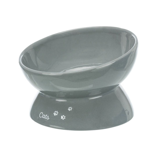 Trixie Elevated Cat Bowl Grey for Cat