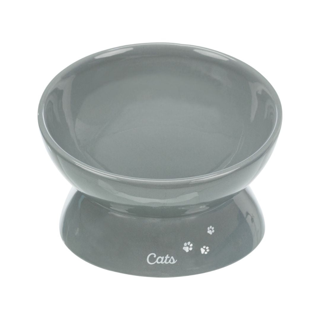 Trixie Elevated Cat Bowl Grey for Cat