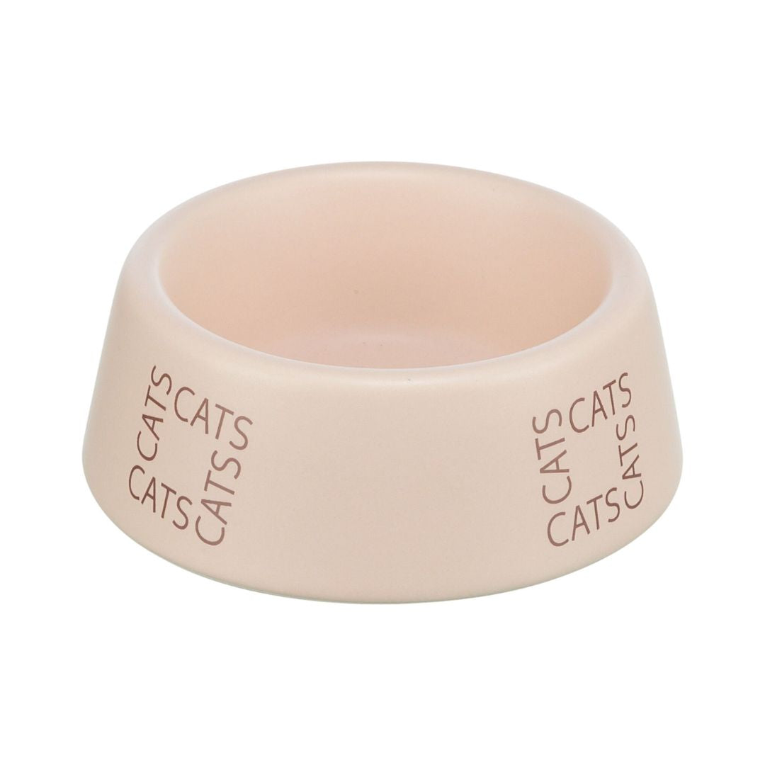 Trixie Ceramic Cat Bowl Peach for Cat