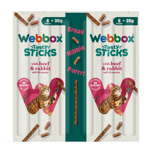 Webbox Tasty Sticks Beef & Rabbit