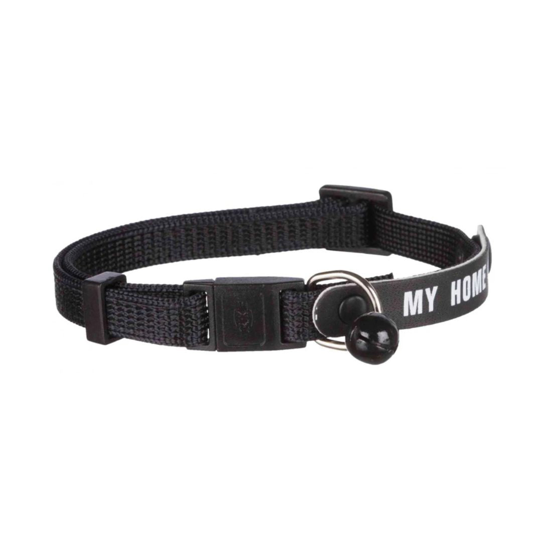 Trixie Cat Collar with Address Black | HPH