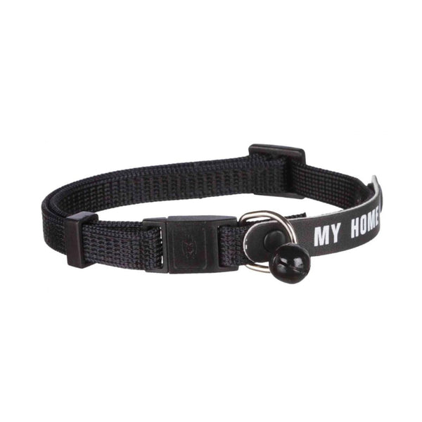 Trixie Cat Collar with Address Black | HPH