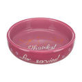 Trixie Thanks for Service Flat Cat Bowl Berry