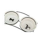 Trixie Eat on Feet Ceramic Bowl Set bowls close-up