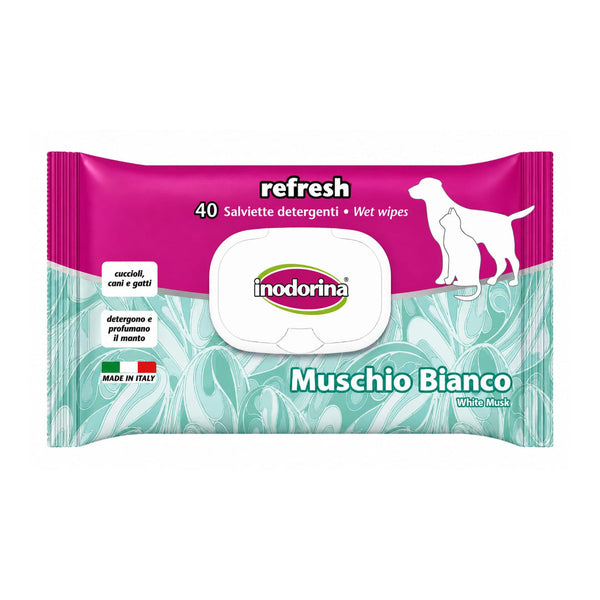 Inodorina Wet Wipes Muschio Bianco