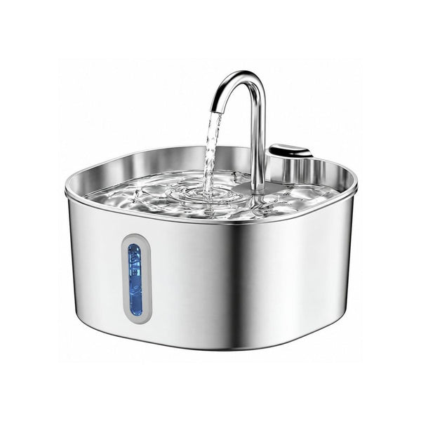 Stainless Steel Pet Water Fountain square faucet