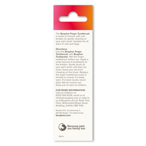 beaphar finger toothbrush dog cat