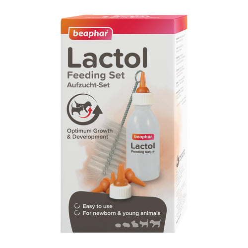 beaphar lactol feeding set puppy kitten milk bottle