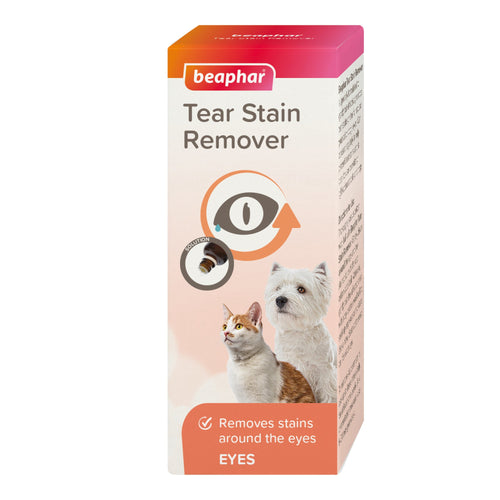 beaphar tear stain remover dog cat whitening