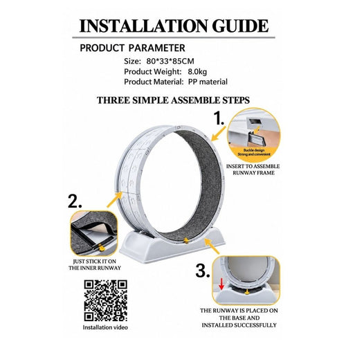 Cat Exercise Wheel assembly guide