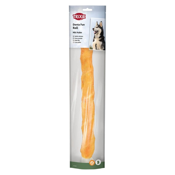 Trixie Denta Fun Chicken Chew Roll 40cm for Dogs