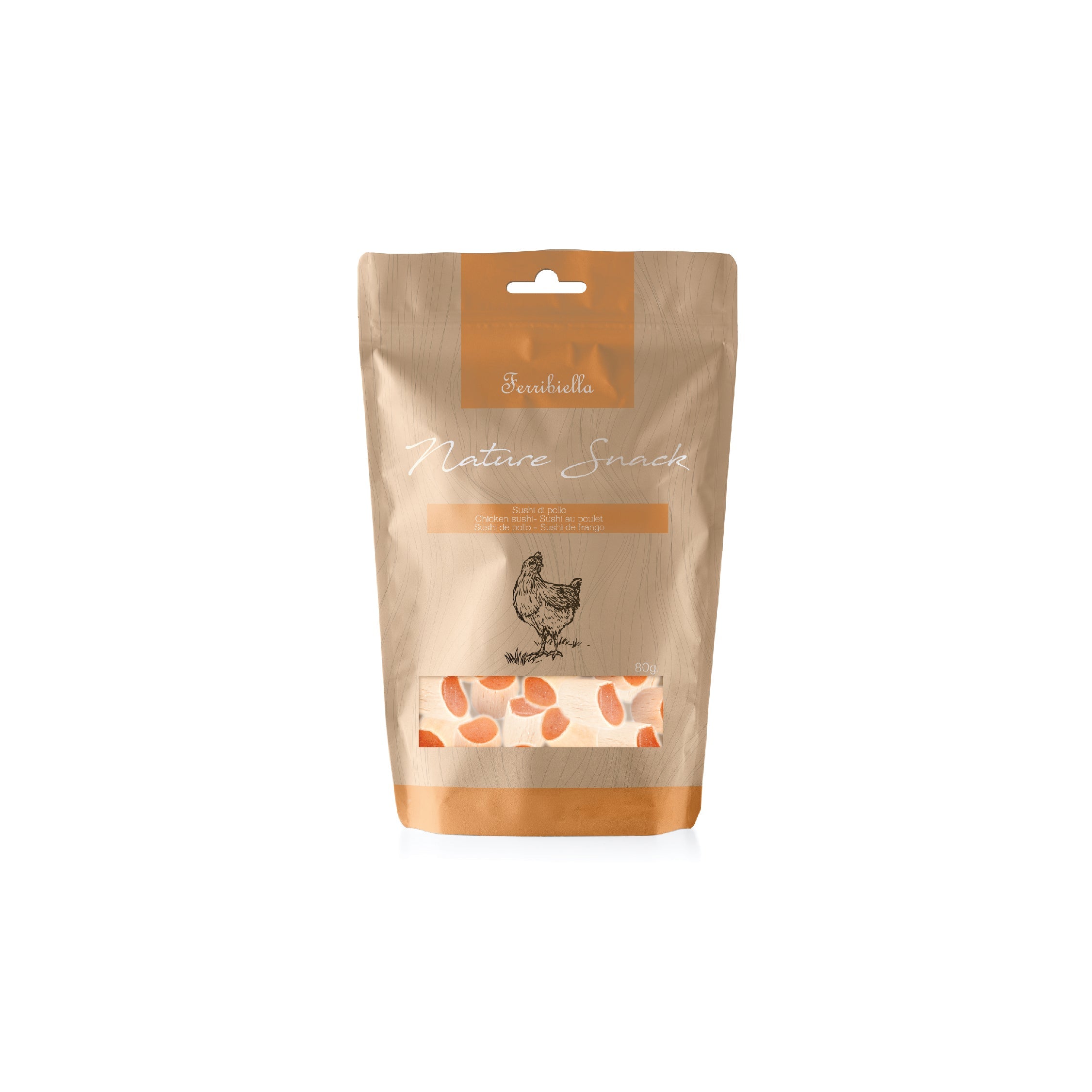 ferribiella nature snack chicken sushi dog treat
