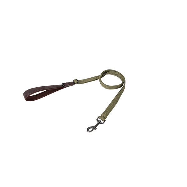 freedog adjustable leash linum green forest dog