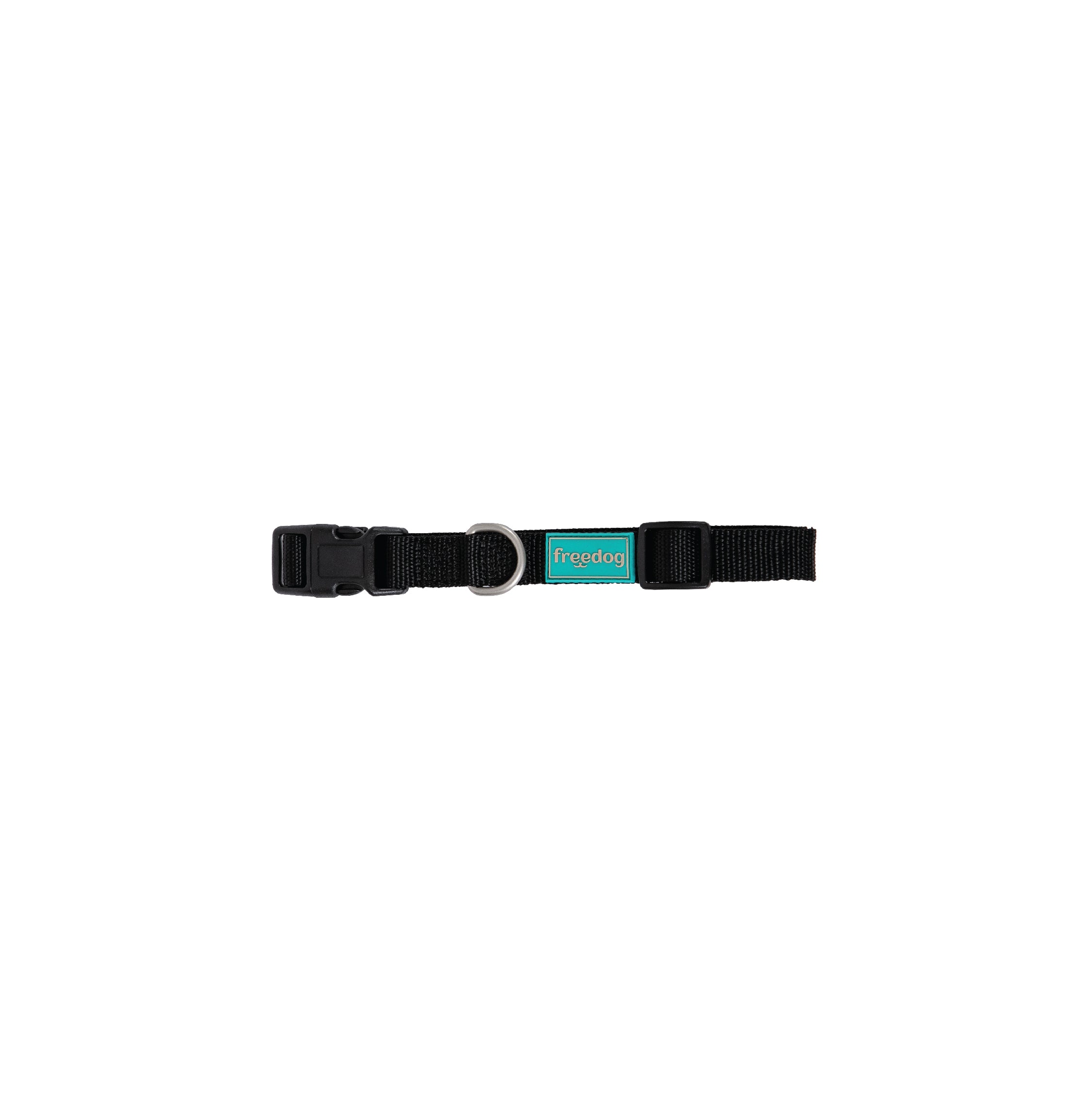 freedog basic nylon collar black dog