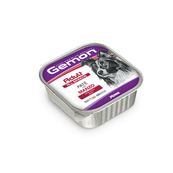 gemon adult allbreeds dog pate beef wet food