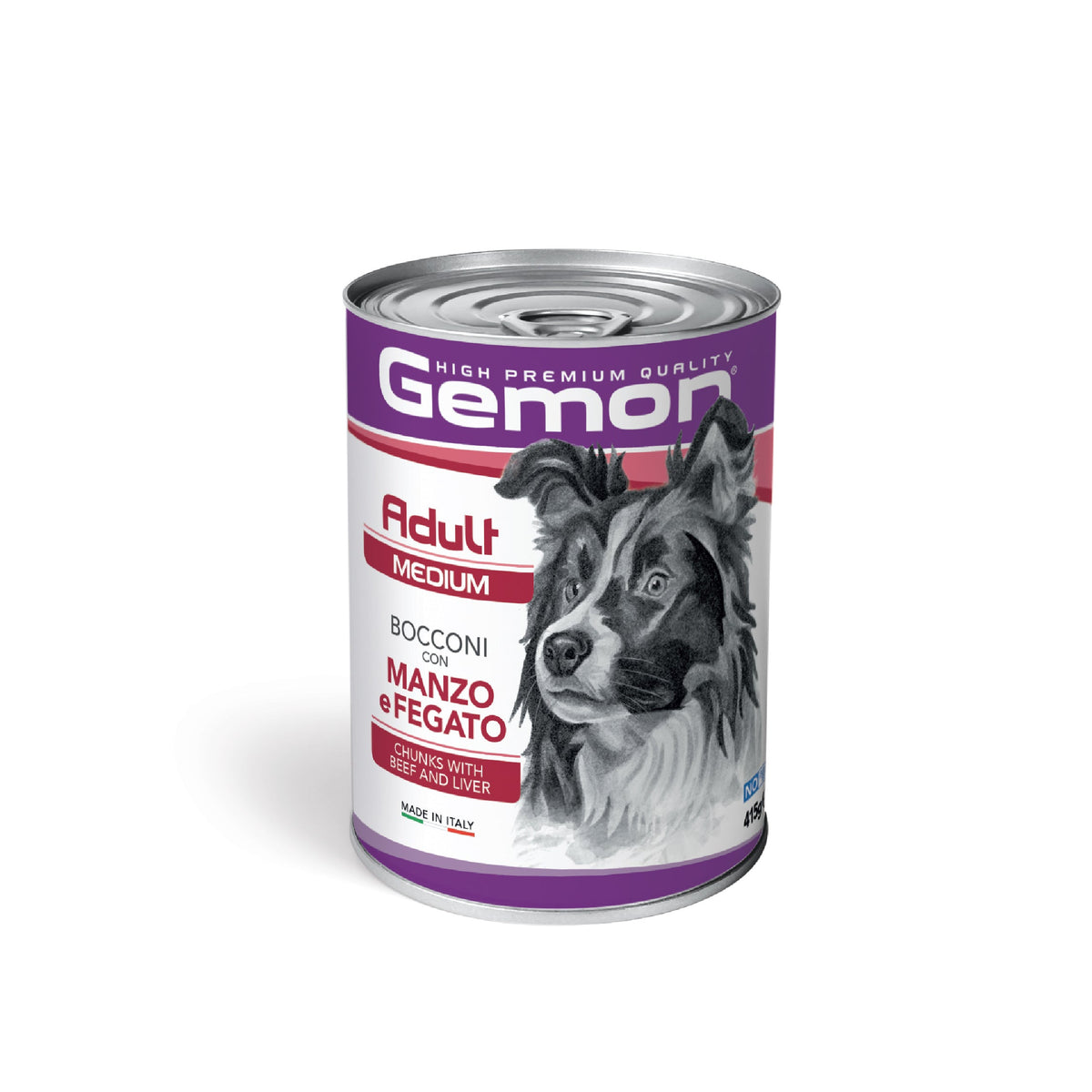 gemon adult medium dog chunks beef liver wet food