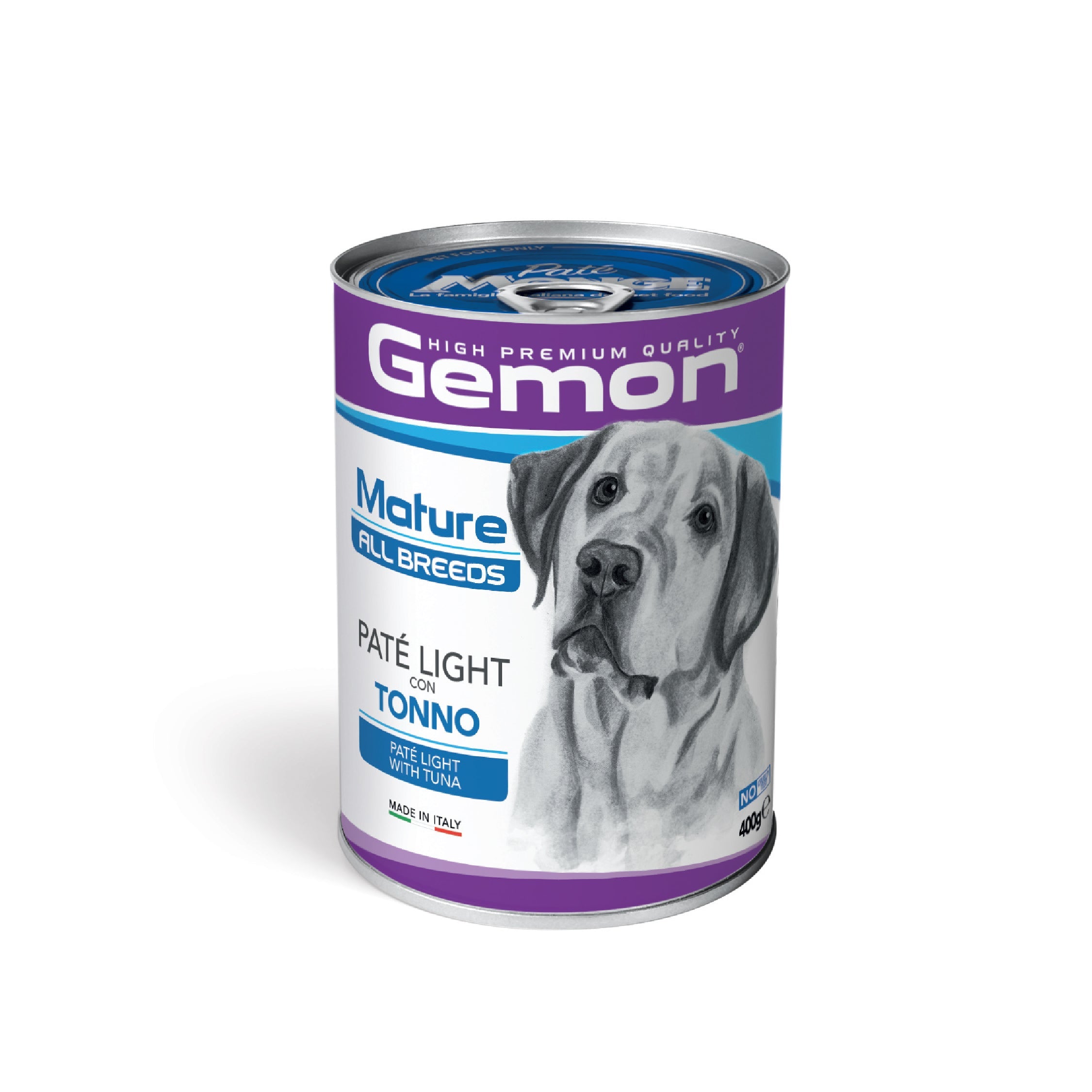 gemon mature allbreeds dog pate light tuna wet food