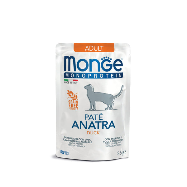monge cat monoprotein pate duck wet food