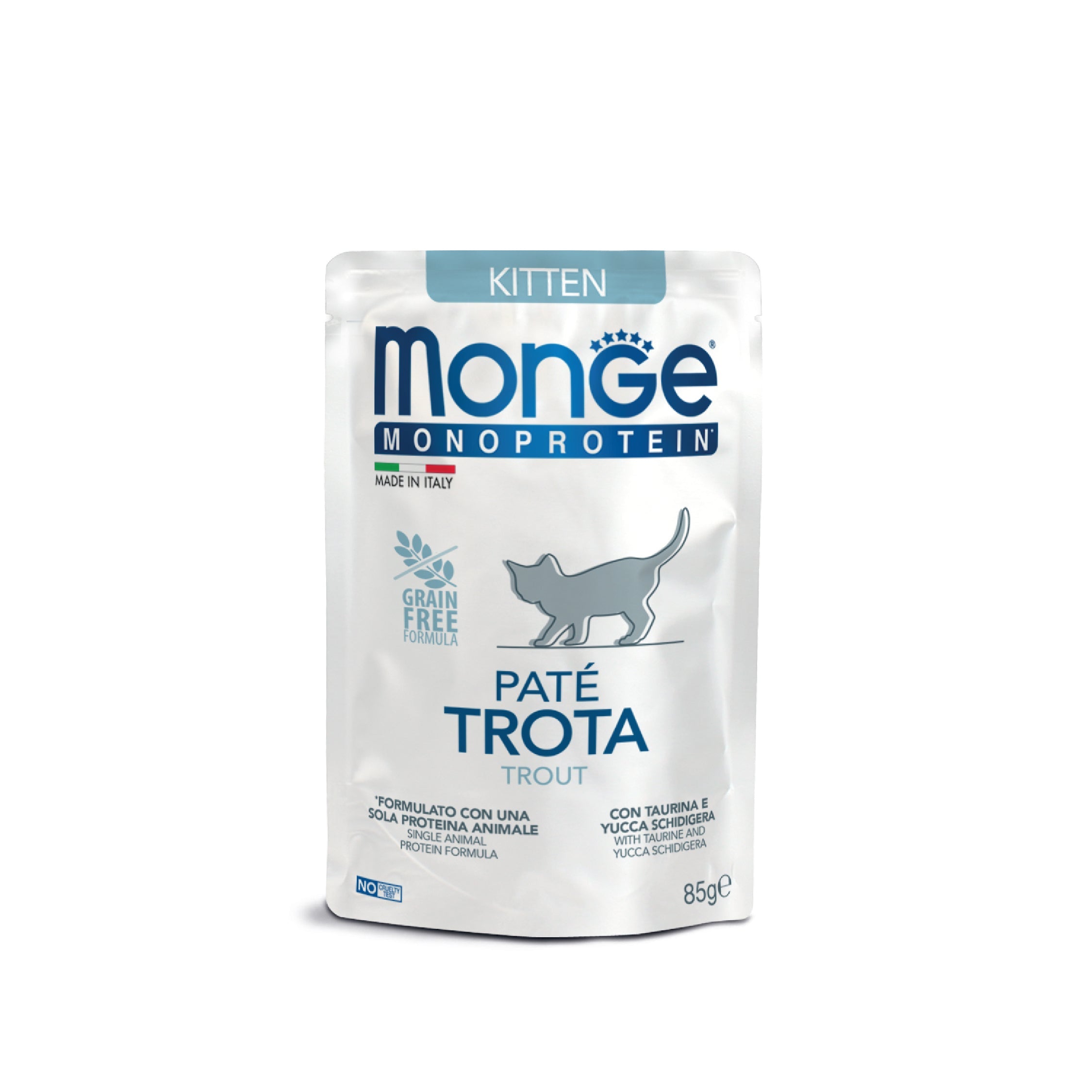 monge cat monoprotein pate trout wet food