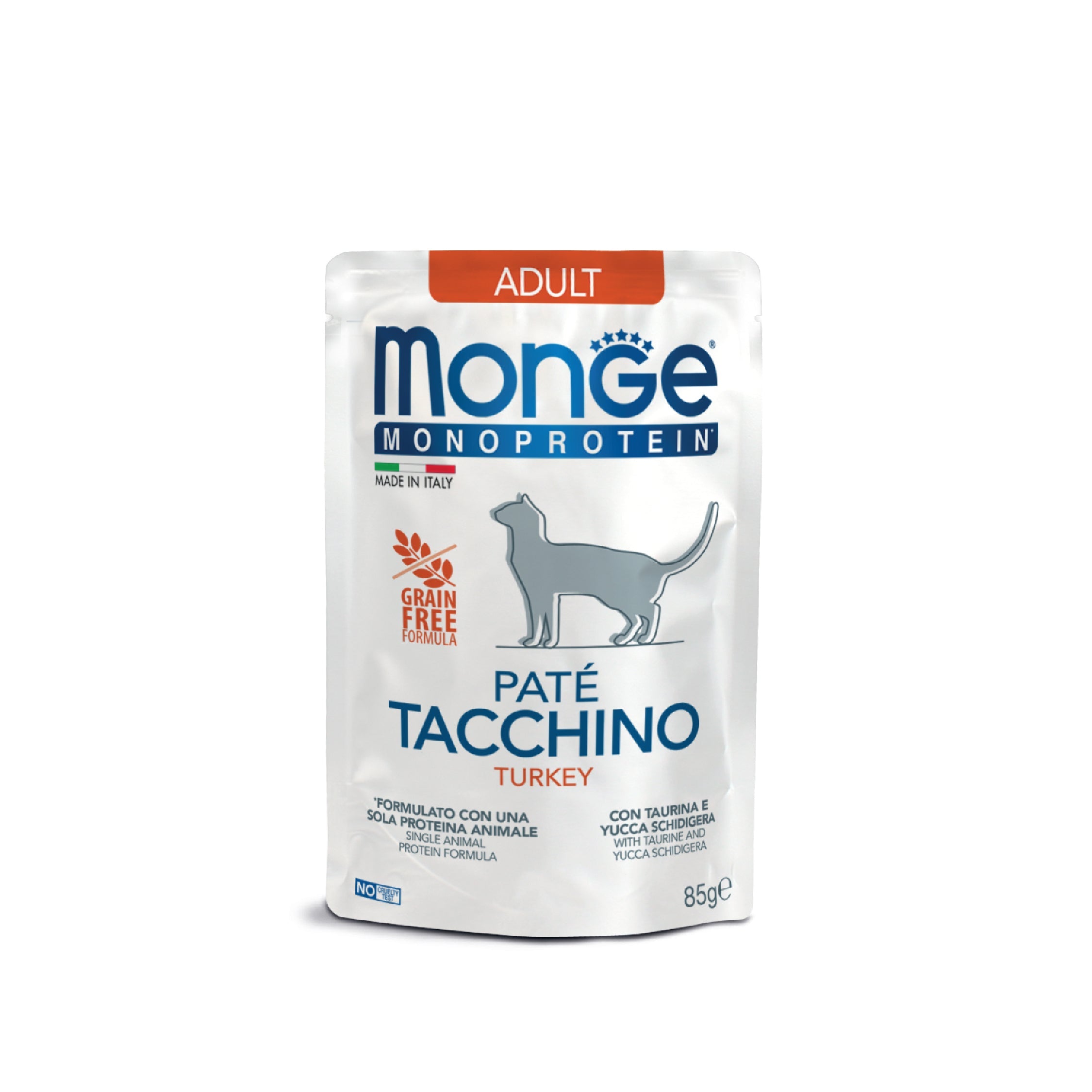 monge cat monoprotein pate turkey wet food