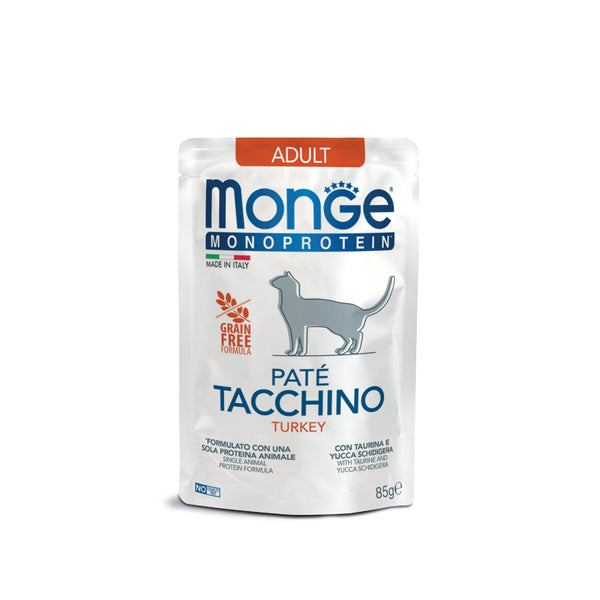 monge cat monoprotein pate turkey wet food