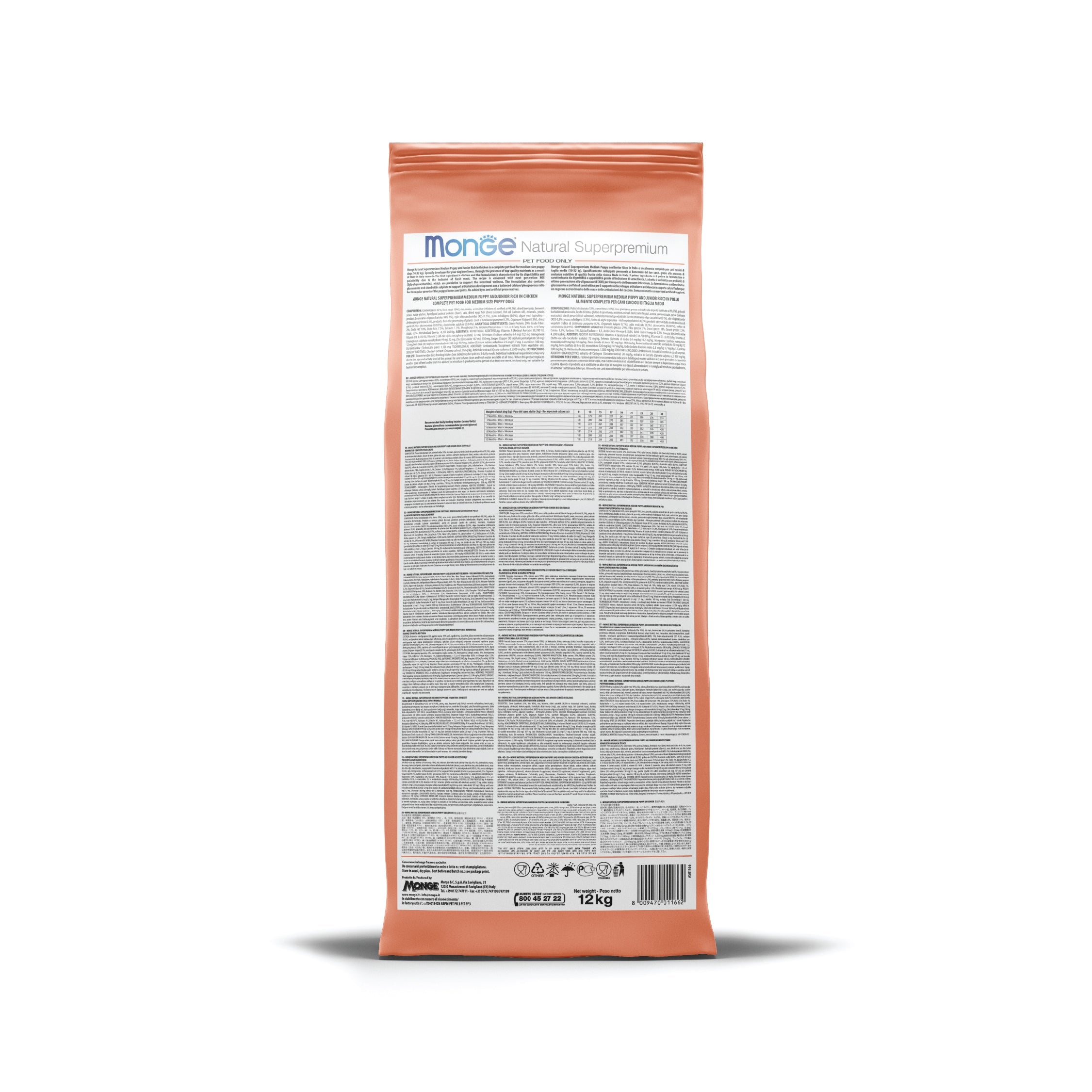 monge natural superpremium dog allbreeds adult monoprotein salmon dry food