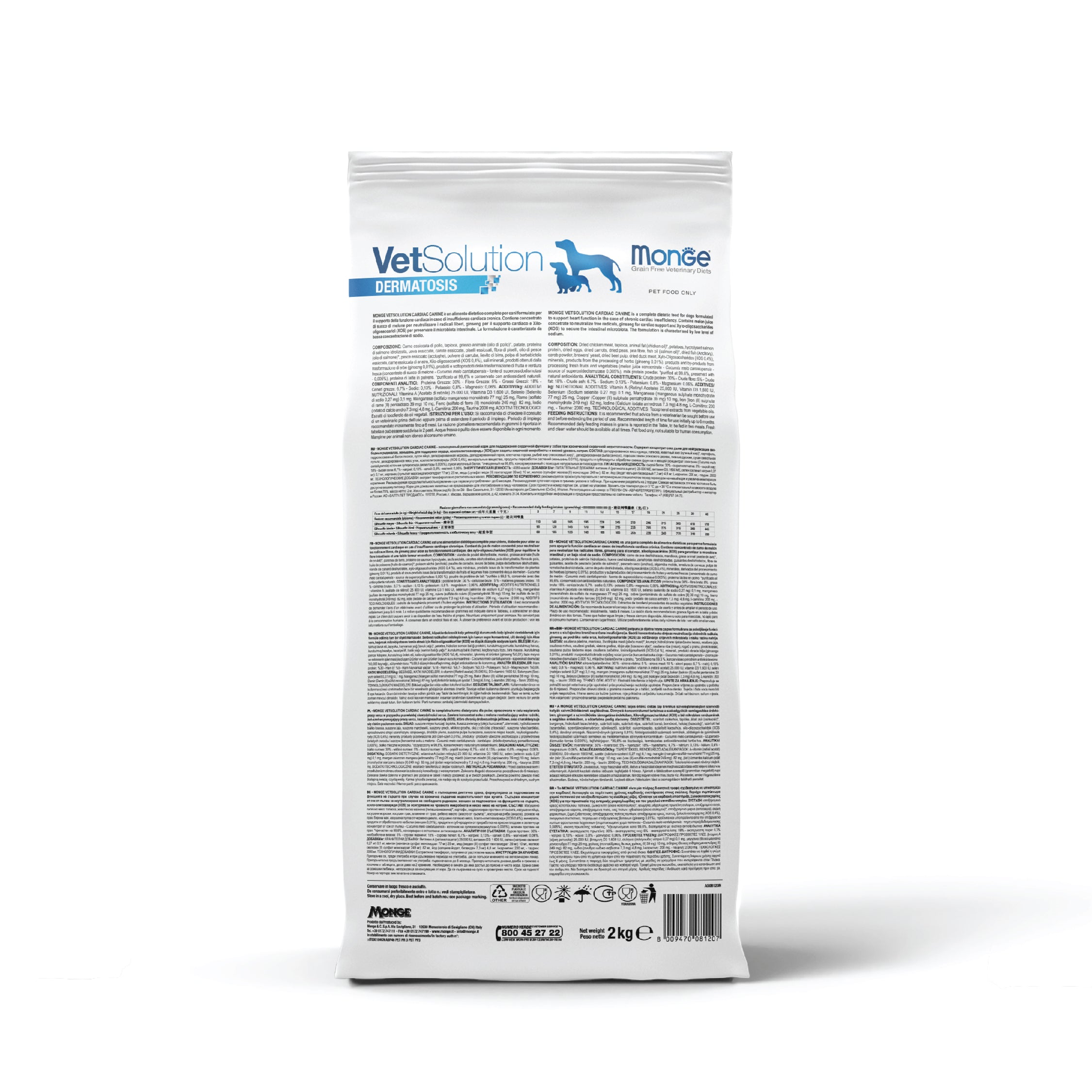 monge vetsolution dermatosis dog dry food