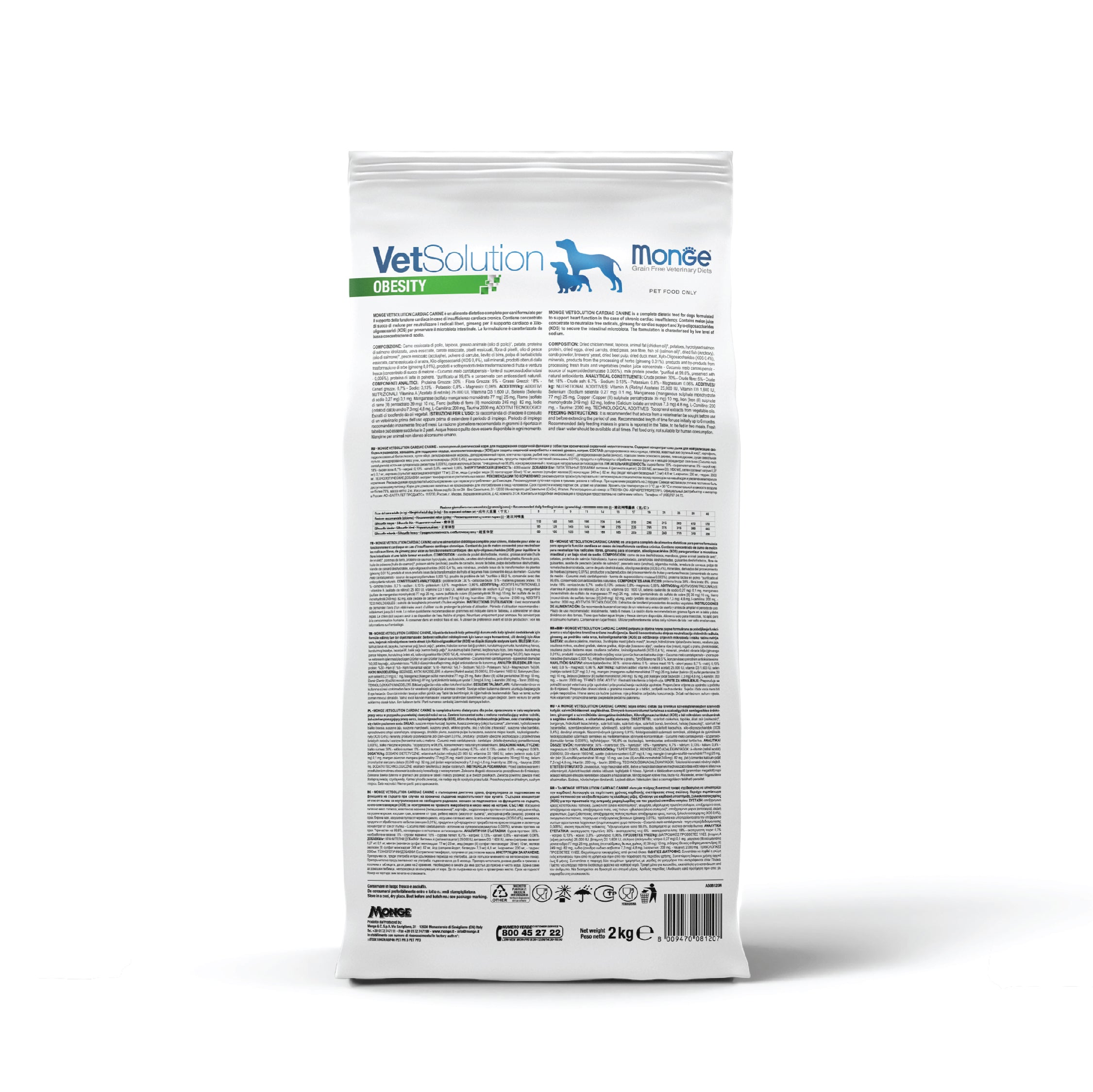 monge vetsolution obesity dog dry food